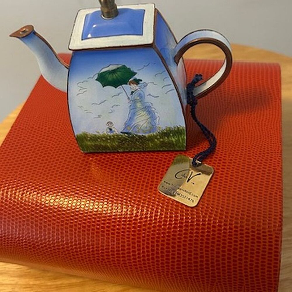 Collectible Teapot- Charlotte di Vita Madame Monet - hand painted